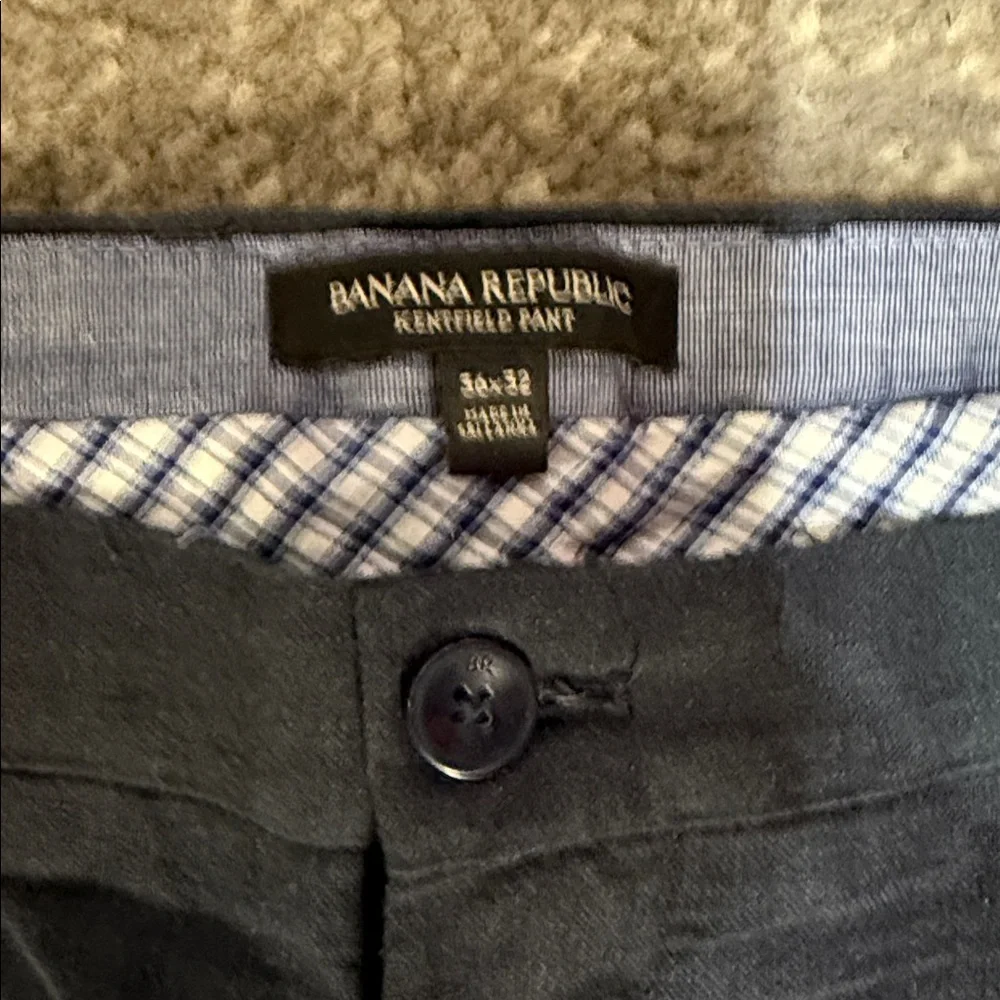 Banana Republic Linen Men's Navy Chinos